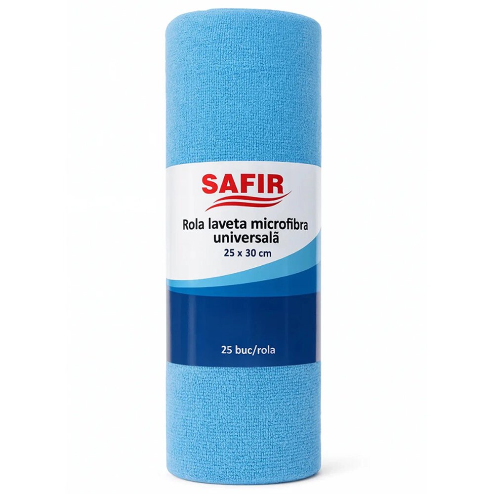 Lavete microfibra multisuprafete, 25x30 cm, 25 buc/set, SAFIR