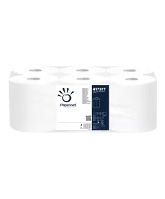 Prosop hartie derulare centrala PAPERNET Recycled 417317, 105 m, 6 role/bax-