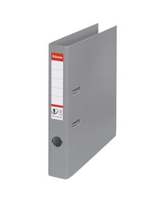 Biblioraft A4 plastifiat PP/PP, 5 cm, gri, ESSELTE NO. 1 Power, Culoare: Gri-