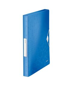 Mapa de plastic, cu burduf 30mm, albastru, LEITZ WOW Jumbo, Culoare: Albastru-