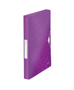Mapa de plastic, cu burduf 30mm, mov, LEITZ WOW Jumbo, Culoare: Mov-