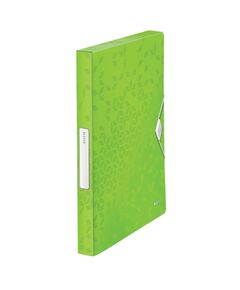 Mapa de plastic, cu burduf 30mm, verde, LEITZ WOW Jumbo, Culoare: Verde-