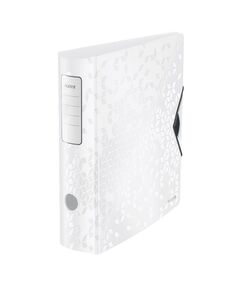 Biblioraft plastic 8.2 cm, alb, LEITZ 180 Active WOW, Culoare: Alb-