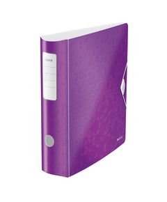 Biblioraft plastic 8.2 cm, mov, LEITZ 180 Active WOW, Culoare: Mov-