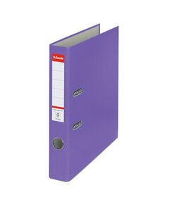Biblioraft plastifiat, A4, 5 cm, mov, ESSELTE Economy, Culoare: Mov-