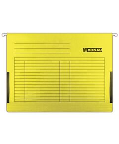 Dosar suspendabil, cu burduf, A4, galben, 5 buc/set, DONAU, Culoare: Galben-