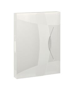 Mapa de plastic, cu elastic, A4, transparent, ESSELTE VIVIDA Jumbo, Culoare: Transparent-