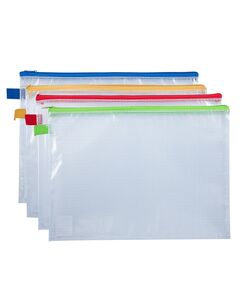 Mapa plastic, cu fermoar, A4, DELI-