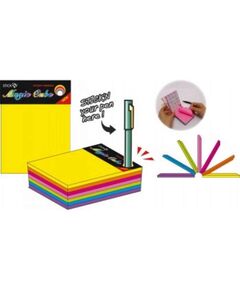 Cub notes autoadeziv 101x76 mm, 280 file, 7 culori neon STICK'N-