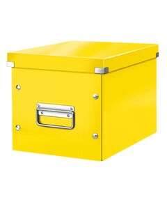 Cutie depozitare medie, 260x240x260 mm, galben, LEITZ WOW Click&Store, Culoare: Galben-