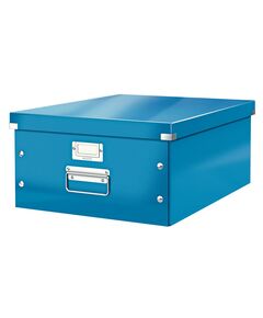 Cutie organizare mare, 369x200x482 mm, carton, albastru, LEITZ WOW Click&Store, Culoare: Albastru-