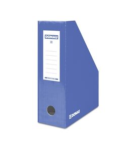 Suport vertical din carton pentru cataloage, albastru, DONAU, Culoare: Albastru-