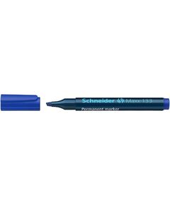 Marker permanent, varf tesit 1-4 mm, albastru, SCHNEIDER Maxx 133, Culoare: Albastru-