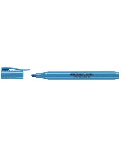 Textmarker, varf tesit 1-4 mm, albastru, FABER-CASTELL 38, Culoare: Albastru-