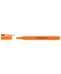 Textmarker, varf tesit 1-4 mm, portocaliu, FABER-CASTELL 38, Culoare: Portocaliu-