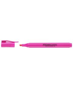 Textmarker, varf tesit 1-4 mm, roz, FABER-CASTELL 38, Culoare: Roz-