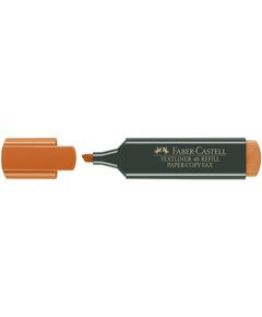Textmarker, varf tesit 1-5 mm, portocaliu, FABER-CASTELL 1548, Culoare: Portocaliu-