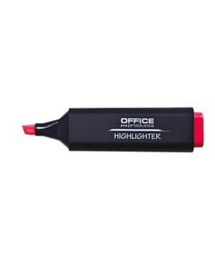 Textmarker, varf tesit 1-5 mm, rosu, OFFICE PRODUCTS, Culoare: Rosu-