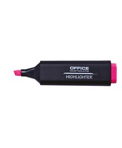 Textmarker, varf tesit 1-5 mm, roz, OFFICE PRODUCTS, Culoare: Roz-