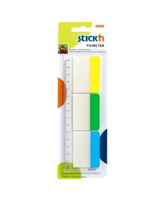 Stick index plastic 37x50 mm, transparent, margine color, STICK'N-