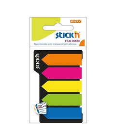 Stick index plastic tip sageata 12x42 mm, 5x25 file/set, STICK'N-