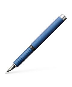 Stilou, penita fina, corp aluminiu, albastru, Essentio FABER-CASTELL, Culoare: Albastru-