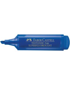 Textmarker super-fluorescent, varf 1-5 mm, albastru, 1546 FABER-CASTELL, Culoare: Albastru-
