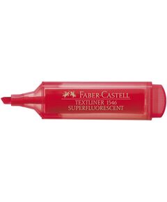 Textmarker super-fluorescent, varf 1-5 mm, rosu, 1546 FABER-CASTELL, Culoare: Rosu-