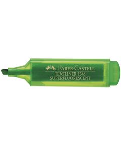 Textmarker super-fluorescent, varf 1-5 mm, verde, 1546 FABER-CASTELL, Culoare: Verde-