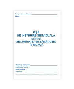 Carnet protectia muncii, 25 buc/set-