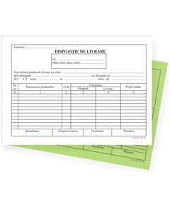 Dispozitie de livrare, A5, autocopiativ, 2 exemplare-