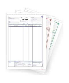 Facturier autocopiativ cu TVA, A4, 3 exemplare-