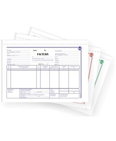 Facturier autocopiativ cu TVA, A5, 3 exemplare-