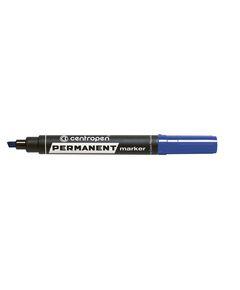 Marker permanent, varf tesit 4.6mm, albastru, CENTROPEN 8576, Culoare: Albastru-