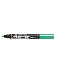 Marker permanent, varf tesit 4.6mm, verde, CENTROPEN 8576, Culoare: Verde-