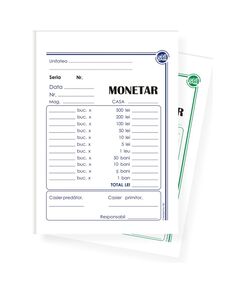 Monetar autocopiativ A6, 2 exemplare-