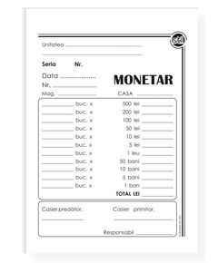 Monetar A6, 100 file, 3 buc/set-