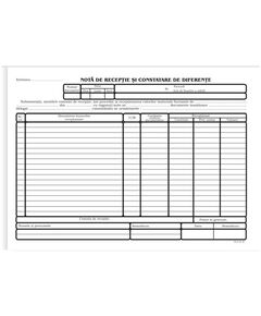 Nota de receptie si constatare diferente, fara TVA, 100 file, 3 buc/set-