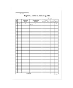 Registru incasari si plati A4, 100 file, 3 buc/set-