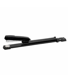 Capsator cu brat lung 25 coli, capse 24/6, 26/6, negru-