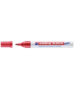 Marker industrial EDDING 8300, varf 1.5-3 mm, rosu, Culoare: Rosu-