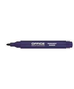 Marker permanent, varf 1-3 mm, albastru, OFFICE PRODUCTS, Culoare: Albastru, Dimensiune: 1.5-3 mm-