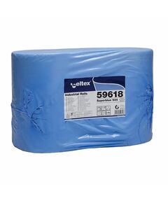 Rola prosop hartie industriala albastra, 3 straturi, 180 m/rola, 2 role/set CELTEX Industrial 59618-