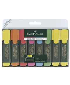 Textmarker, varf tesit 1-5mm, 8 buc./set, 1548 FABER-CASTELL-