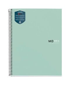 Caiet cu spirala A4, 80 file, matematica, aqua, MIQUELRIUS Antibacterial-