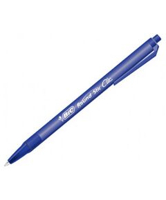 Pix cu mecanism, 1.0mm, albastru, BIC Round Stic Clic-