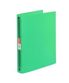 Caiet mecanic A4, 4 inele, 25 mm, coperti flexibile, verde, OPTIMA, Culoare: Verde-