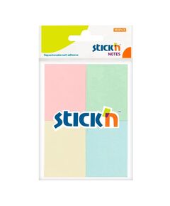 Notes autoadeziv 38x51 mm, 4x50 file/set, STICK'N Pastel-