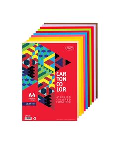 Carton colorat A4, 120 g/mp, 100 coli/top, asortat, DACO-