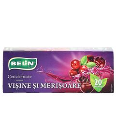 Ceai visine si merisoare BELIN, 20 plicuri/cutie-